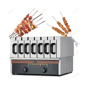 Upgraded Thicker Models Barbecue Kebab Skewer Machine Chicken Shish Barbecue Skewer Machine Electricity Korean Bbq Grill