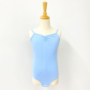 Justaucorps de ballet pour filles et enfants A8026, professionnel, coloré, en coton, avec bretelles, décolleté plongeant, dos nu - Product Image 1