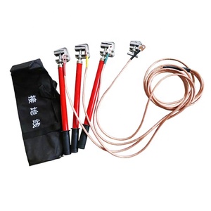 Sécurité électrique <span class=keywords><strong>Fil</strong></span> De Terre Pince avec Tige de Mise À La Terre Haute Tension portatif de mise à la terre Haute Tension Portatif tige de terre ensemble - Product Image 6