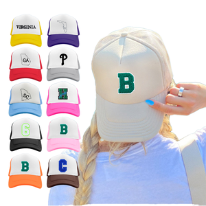 หมวกแก๊ปปักลายพิมพ์ตามสั่ง ผ้าฝ้าย 100% ด้านหน้าตาข่าย ด้านหลัง 5 แผง ปรับขนาดได้ เหมาะสำหรับทุกเพศ ใช้ในงานพิธีการ งานแสดง งานปาร์ตี้ - Product Image 1