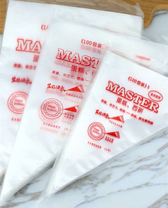 Grandi sacchetti di tubazioni senza spalline usa e getta addensati 100 pezzi e sacchetto di pasticceria glassa per Cupcake decorazione biscotti - Product Image 6