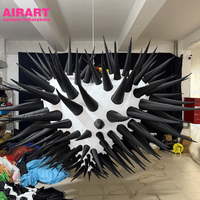 Décorations de la Saint-Valentin 2026 : Ballon gonflable cœur à pointes pour accessoires de scène, miroir personnalisé en forme de cœur