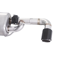 Système d'échappement Catback haute performance pour Audi TT 8J 3.2L VR6, silencieux simple en acier inoxydable SS304, double soupape électrique, double sortie
