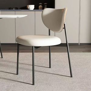 Italian Minimalist Luxury Dining Chair Modern Nordic Design With <b>Backrest</b> For Dining Room Adult Use - Product Image 2