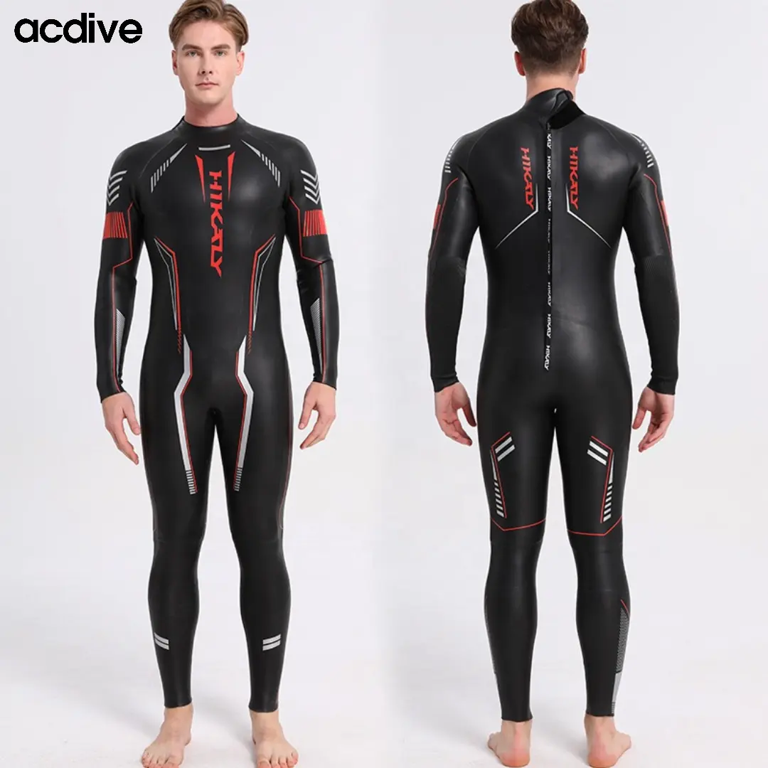 Triathlon Yamamoto pakaian selam, selam kulit halus sangat elastis 5/3mm tahan cahaya Kompetitif