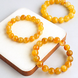 Wholesale Natural Full Golden <strong>Healer</strong> Quartz Beads Stone High Quality Full Yellow Crystal Bracelets for Gifts - Product Image 5