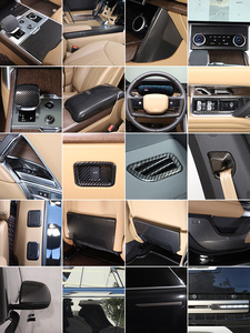 Sợi Carbon phụ kiện xe hơi cho phạm vi Rover Evoque 2023 2024 <span class=keywords><strong>2025</strong></span> Gear Shift <span class=keywords><strong>Knob</strong></span> Bìa Vent Bảng điều chỉnh cửa Kit chiếu hậu bảo vệ - Product Image 5