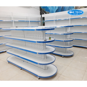 Étagère gondole légère à 5 niveaux avec capot d'extrémité Vietnam One Tech Gondola 5 niveaux Présentoir à étagères perforées - Product Image 6