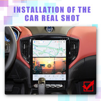12,1 "Android 13 coche Multimedia GPS Audio Radio Estéreo para Maserati Ghibli 2014-2019 Tesla navegación Navi reproductor Vertical