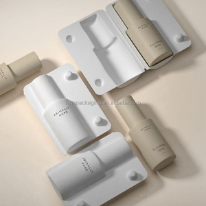 กล่องกระดาษแบบฝาพับสำหรับบรรจุภัณฑ์ครีมบำรุงผิว  ผลิตจากเยื่อชานอ้อย เป็นมิตรต่อสิ่งแวดล้อม ย่อยสลายได้  พร้อมโลโก้สั่งทำได้ - Product Image 1