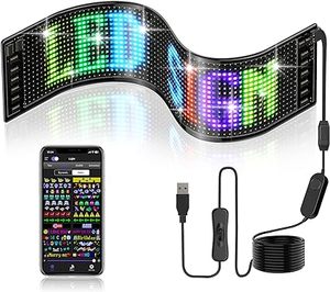 JDM Flexible Portable Scrolling Advertising LED Panel Sign RGB App Control Light Car LED Decoration Lighting <strong>Sticker</strong> - Product Image 1