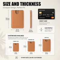 Dompet Kartu Tipis Dua Warna dengan Jendela, Kantong Depan, Grosir, Sesuai Standar REACH, Kancing Magnet, Dapat Dikustomisasi
