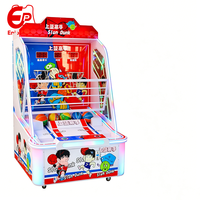 Máquina de Baloncesto de Doble Aro para Niños, Operada con Monedas, Juego de Tiro Deportivo para Centros Comerciales