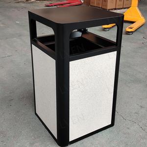 Rác Công Cộng có thể 32 40 gallon lớn ngoài trời thương mại sử dụng kim loại tái chế rác bin thép Thùng rác có thể - Product Image 6