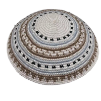 Sombrero de kipá tejido a mano DMC, kipá de punto de hilo fino, gorro de calavera de ganchillo a mano DMC 100% algodón Kippah Yamaka Kippa Yarmulke