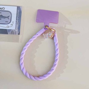 Leuchtender Bären-Sport-Silikon-Handyanhänger für Telefone, Anti-Verlust-Schlaufen, Bunte Aufnäher - Product Image 4