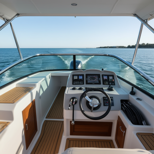 Sistema de Dirección Hidráulica Vevor para Embarcaciones Marinas, Bomba de Timón para Motor Fuera de Borda de 90 CV, Rueda de 13.5 Pulgadas, Mangueras de 26 Pies, Estación Única - Product Image 2