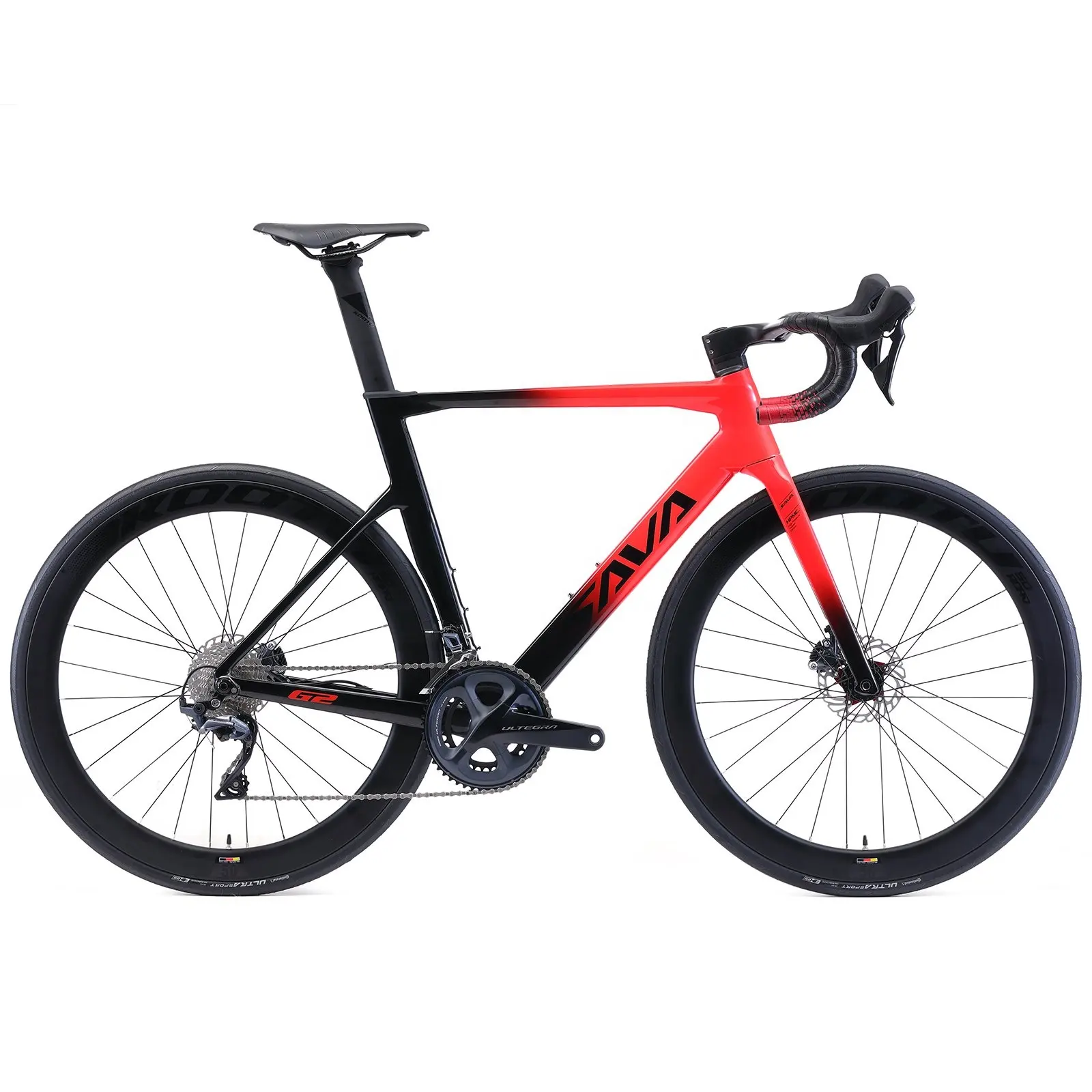 2022 SAVA New Model Integrated Handle Full Carbon Disc Brake Bicycle with SHIMANO ULTEGRA R8000 Carbon Frame Racing Bikes