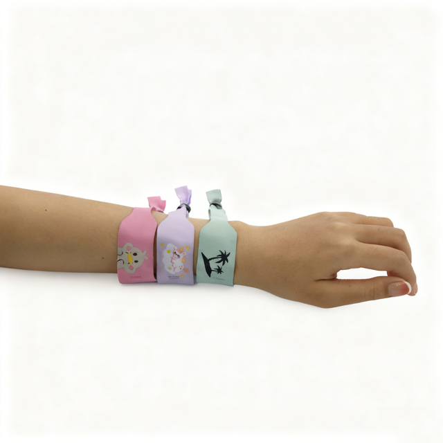 Popular 1K Memory QR Code Programmable Fabric Bracelet for Concert Festival Entry NFC RFID Double Woven Wristbands