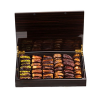 Boîte d'emballage en bois de luxe personnalisée pour chocolats, boîte cadeau Ramadan Luqaimat, boîte de dattes du Moyen-Orient pour le Ramadan, emballage de fruits secs