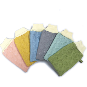 Guantes de Baño de Viscosa de Alta Calidad, Guantes de Baño Bordados, Guantes Exfoliantes, Exfoliante - Product Image 3