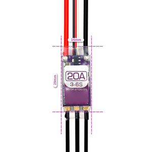 Controlador de velocidad sin escobillas Blheli-32 de 20A 30A 40A 50A ESC 3-6s para aeronaves RC, multicópteros y coches RC - Product Image 3