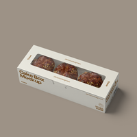 Caja Cuadrada de Cartón Marfil con Laminación Mate, Fabricada con Materiales Reciclados Sofisticados, Fundas Personalizadas, Embalaje con Ventana Tipo Cajón, Grabado en Relieve