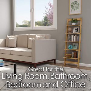 Kệ Sách Bằng Gỗ Kệ Sách 5 Tầng Trưng Bày Kệ Sách Kệ Trang Trí Và Đựng Đồ Nghiêng - Product Image 4