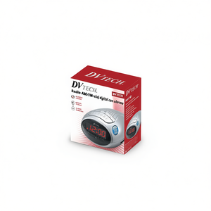 วิทยุนาฬิกาดิจิตอล Dvtech AM FM พร้อมนาฬิกาปลุกและจอแสดงผล LED ขนาด 0.6 นิ้ว - Product Image 1