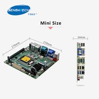 Contrôle industriel intégré MINI ITX tout en un carte mère carte Pc Socket LGA1150 avec jeu de puces Q85