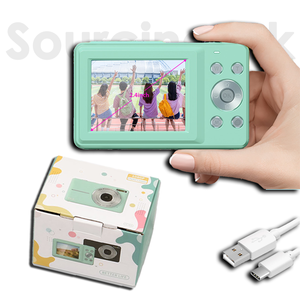 กล้องถ่ายรูป Sourcing Ark Y2K สไตล์ย้อนยุค ขนาด 2.4 นิ้ว แบตเตอรี่ 700mAh กล้องเซลฟี่ 1080P กล้องคอมแพค ซูมดิจิตอล 44MP รุ่น DC-403 - Product Image 1