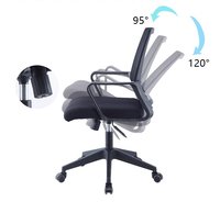 Chaise de bureau en maille, dossier haut, design moderne à vendre à chaud, chaise ergonomique, vente directe d'usine, chaise de travail en maille