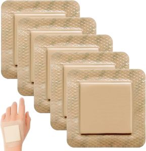 Vendaje de espuma de silicona, borde impermeable, adhesivo, gran vendaje autoadhesivo para heridas, vendajes, almohadilla de espuma absorbente para el cuidado de heridas - Product Image 1
