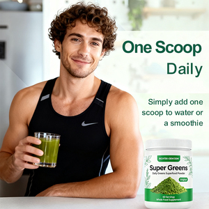 Màu xanh lá cây siêu bột siêu xanh bột thảo dược bổ sung xanh bổ sung hữu cơ số lượng lớn Superfood lúa mạch lúa mì cỏ bột - Product Image 3