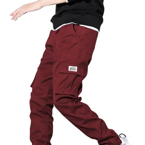 Vente en Gros Pantalons pour Hommes Pantalon de <span class=keywords><strong>Jogging</strong></span> Décontracté en Coton Pur de Couleur Unie Pantalon Cargo pour Hommes - Product Image 1