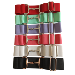 Sabuk Elastis Berkuda Lebar 5 cm (2 Inch) dengan Ukiran Logo GRATIS, Dapat Disesuaikan, Perlengkapan Berkuda, Gesper Bit Snaffle - Product Image 3