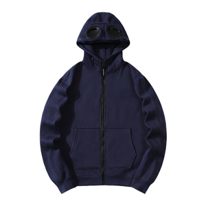 Sudadera con Capucha y Cremallera Completa para Hombre, Estilo Casual Urbano, de Felpa de Algodón de Alta Calidad, Venta al Por Mayor - Product Image 2