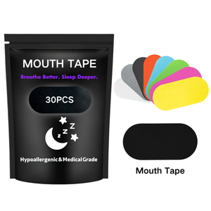 Anlatex lateks içermeyen hipoalerjenik ağız şeritleri daha iyi burun solunum kalitesi iyileştirme uyku için uyku ağız bandı - Product Image 1