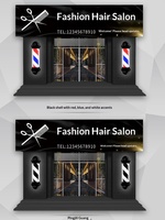 Lampe LED Cylindrique Murale Extérieure Étanche à Haute Luminosité Rotative pour Salon de Coiffure et Barbier - Modèle M. Zhou