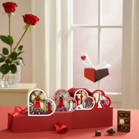 Sculpture en bois pour la Saint-Valentin Ornements en bois romantiques pour la décoration de la maison Décoration de table Cadeaux «Love» sur le thème pour les amoureux