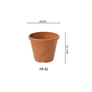<span class=keywords><strong>Maceta</strong></span> Grande de Terracota y Plástico Verde, con Relieve de Hojas, Material PP Ligero y Duradero, para Jardín o Vivero - Product Image 3