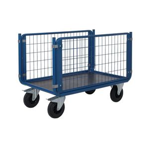 Zware Opvouwbare Metalen Handtrolley Kar Stapelbare Draad Container Voor Magazijn En Lading Opslag - Product Image 2