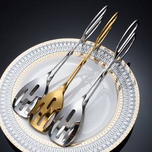 Bandeja de acero inoxidable 304 dorado para buffet, plato de aperitivos en forma de abanico, soporte para cucharas y cubiertos - Product Image 4