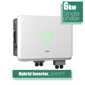 <span class=keywords><strong>Inversor</strong></span> híbrido <span class=keywords><strong>SAJ</strong></span> de <span class=keywords><strong>6kW</strong></span> conectado a la red y fuera de la red 90-500V MPPT Voltaje de entrada 25A <span class=keywords><strong>Inversor</strong></span> de corriente de salida única - Product Image 1