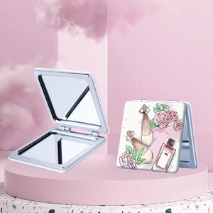 Miroir de maquillage carré pliable double face tendance et mignon, idéal pour la beauté et les cadeaux – Vente chaude - Product Image 1