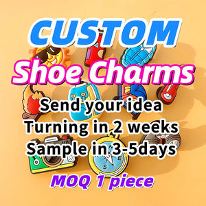 OEM Fabriek MOQ 1 STUK Op maat gemaakte PVC schoenbedels voor designer logo schoendecoraties DDP FedEx/DHL/UPS - Product Image 1