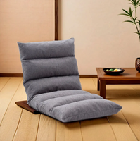 Chaise de canapé rembourrée réglable moderne avec support dorsal canapé pliant au sol chaise longue pour adultes loisirs allongés