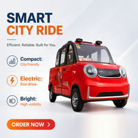 Voiture électrique miniature 4 portes 4 places, style pick-up, véhicule utilitaire léger à double usage (passagers et marchandises) pour usage familial et professionnel