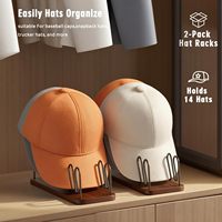 Support de rangement pour casquettes de baseball - Peut contenir 14 casquettes, adapté pour une utilisation sur les bureaux, les armoires, les coiffeuses, les halls d'entrée