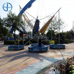 <span class=keywords><strong>Trampoline</strong></span> Bungee Rond pour 4 Personnes, Couleur Personnalisée, Équipement de Parc d'Attractions Extérieur à Prix Abordable pour Fêtes Foraines et Carnavals - Product Image 2